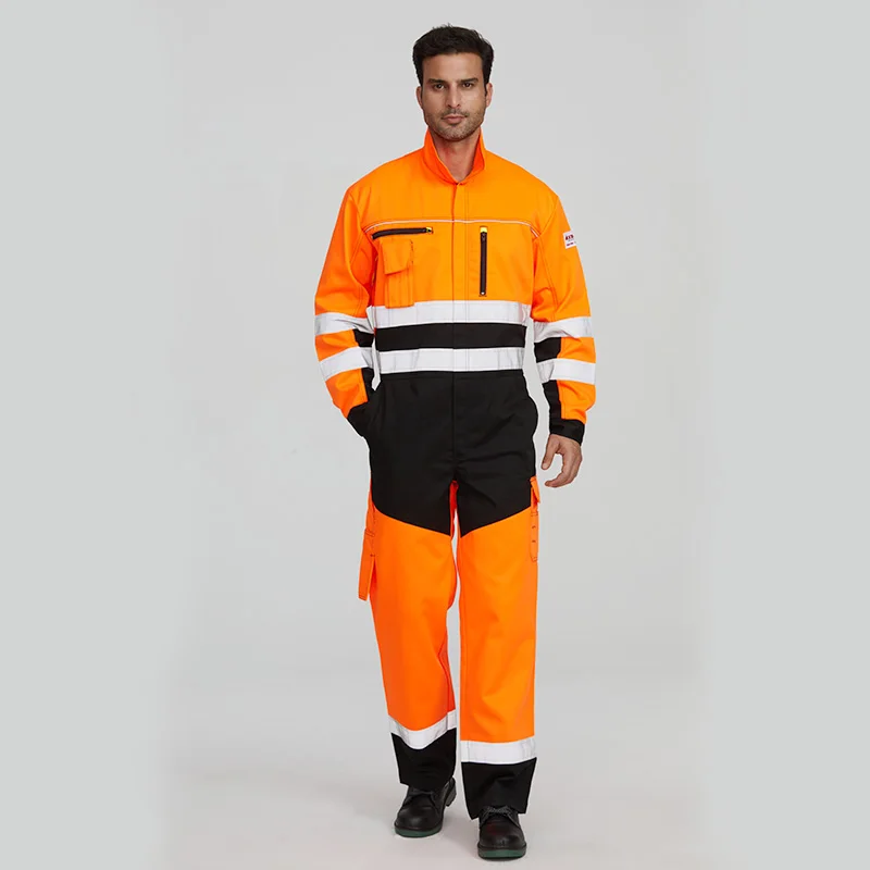 Wholesale industrial dustproof clothing hi vis workwear auto repair clothing uniforms coverall