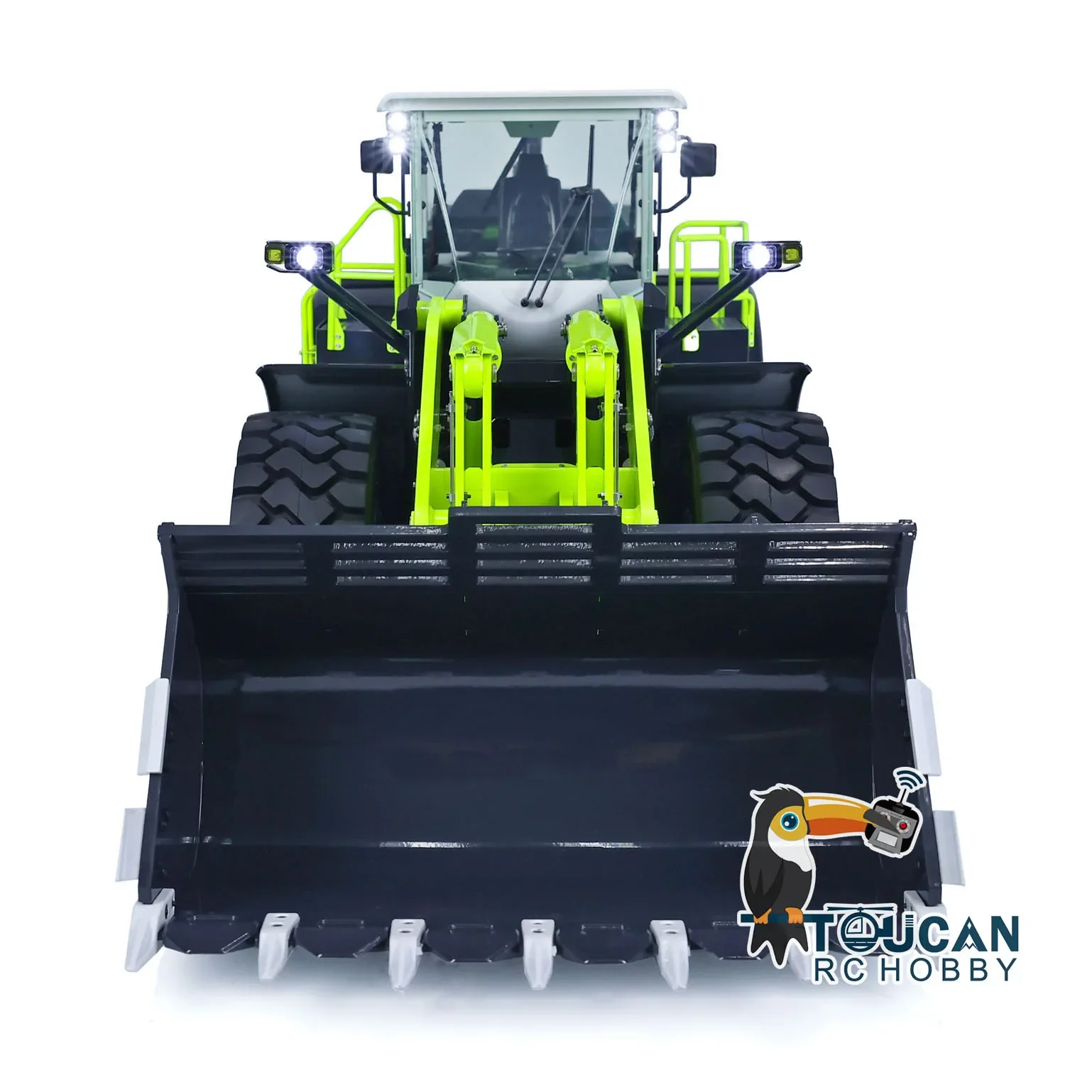 Toys JDM-198 1/14 Metal ZW370 RC Hydraulic Loader TOUCAN HOBBY Controlled Construction Truck 2-Speed Transmission Car for Boy