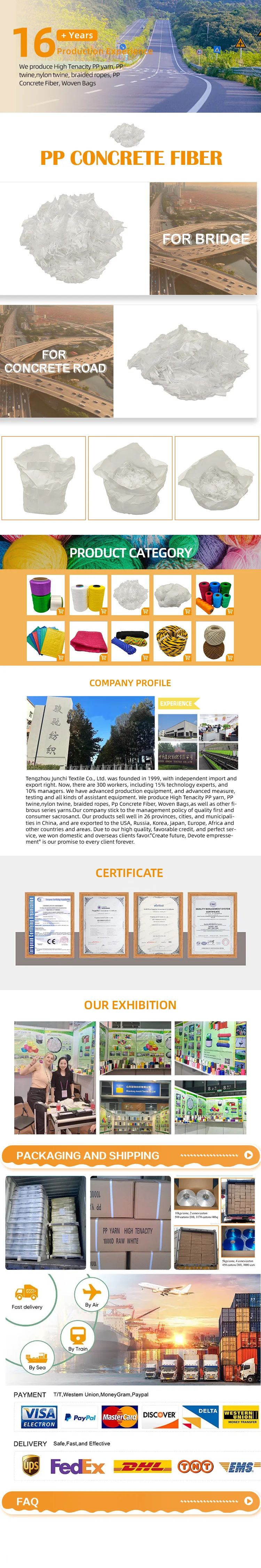 PP concrete Fiber