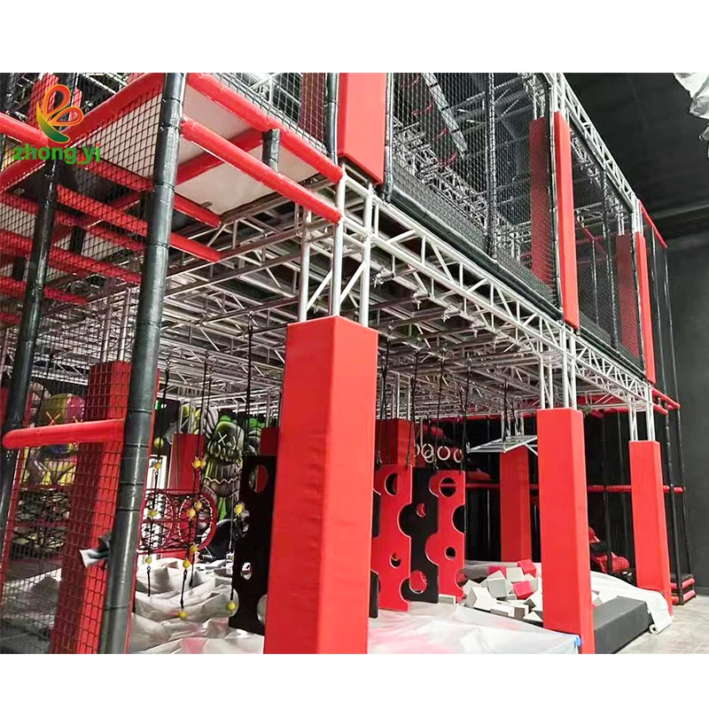 Ninja Warrior Kids Obstacles Course Children Indoor Playground Equipment For Sale