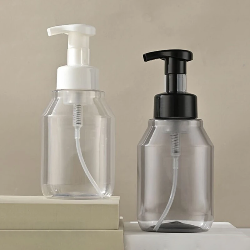 PET 100ml 110ml 120ml 130ml 150ml Plastic Packaging Pink Skincare Liquid Soap With Brush Lotion Foam Bottle