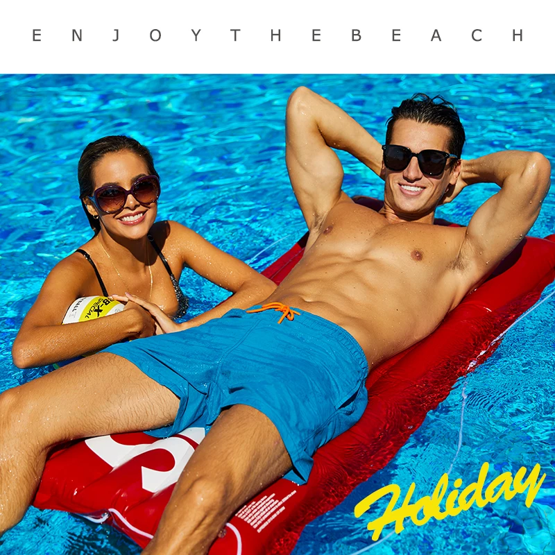 Custom Mesh Swimwear Quick-Dry Polyester Swim Shorts and Gym Running Sports Shorts Set for Men Beach Board Shorts