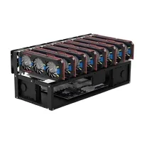  2021 горячая Распродажа 12GPU рамка для майнинга стальная открытая стойка на открытом воздухе графической