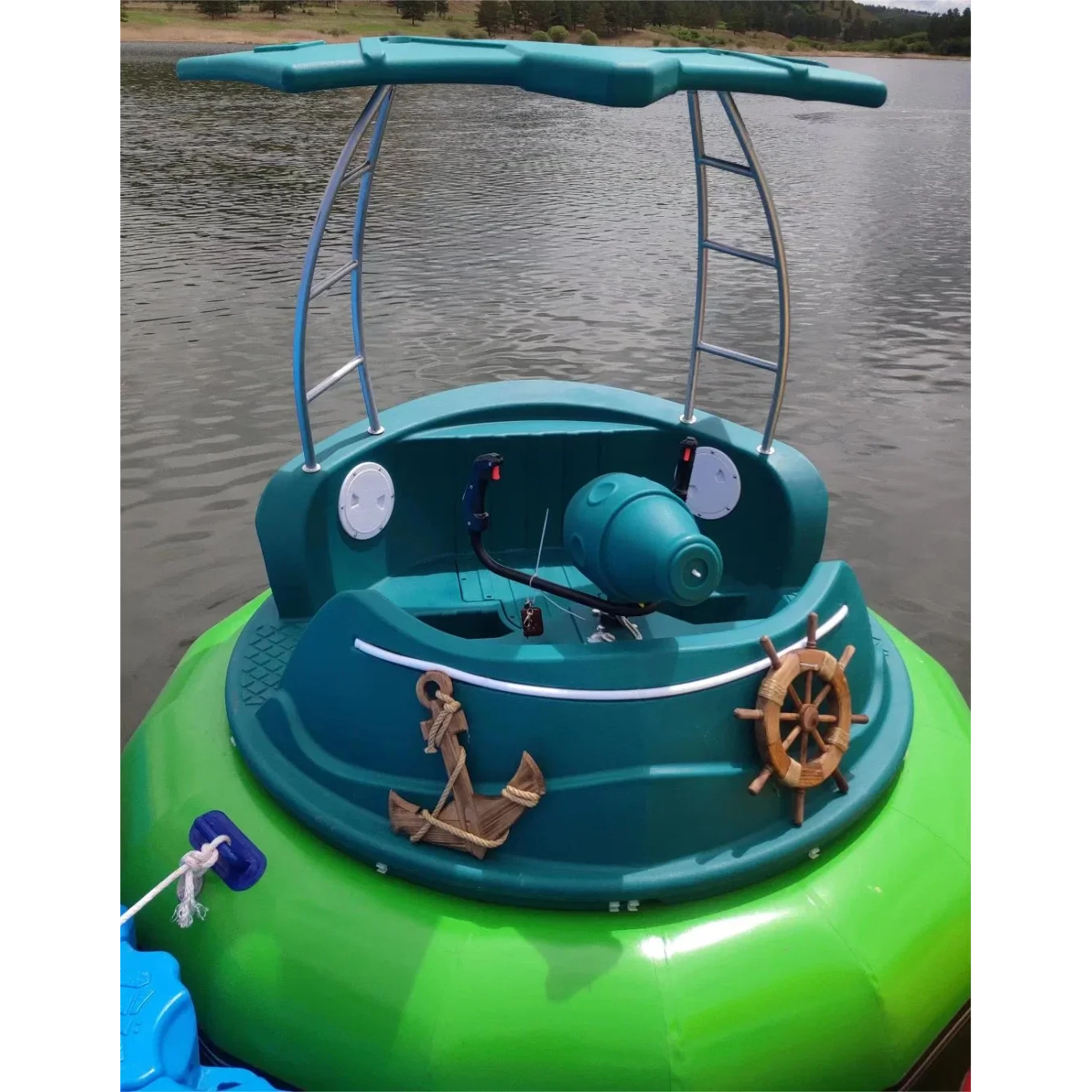 Wholesale customized water summer holiday battery adult electric inflatable bumper motorized inflatable electric bumper boat