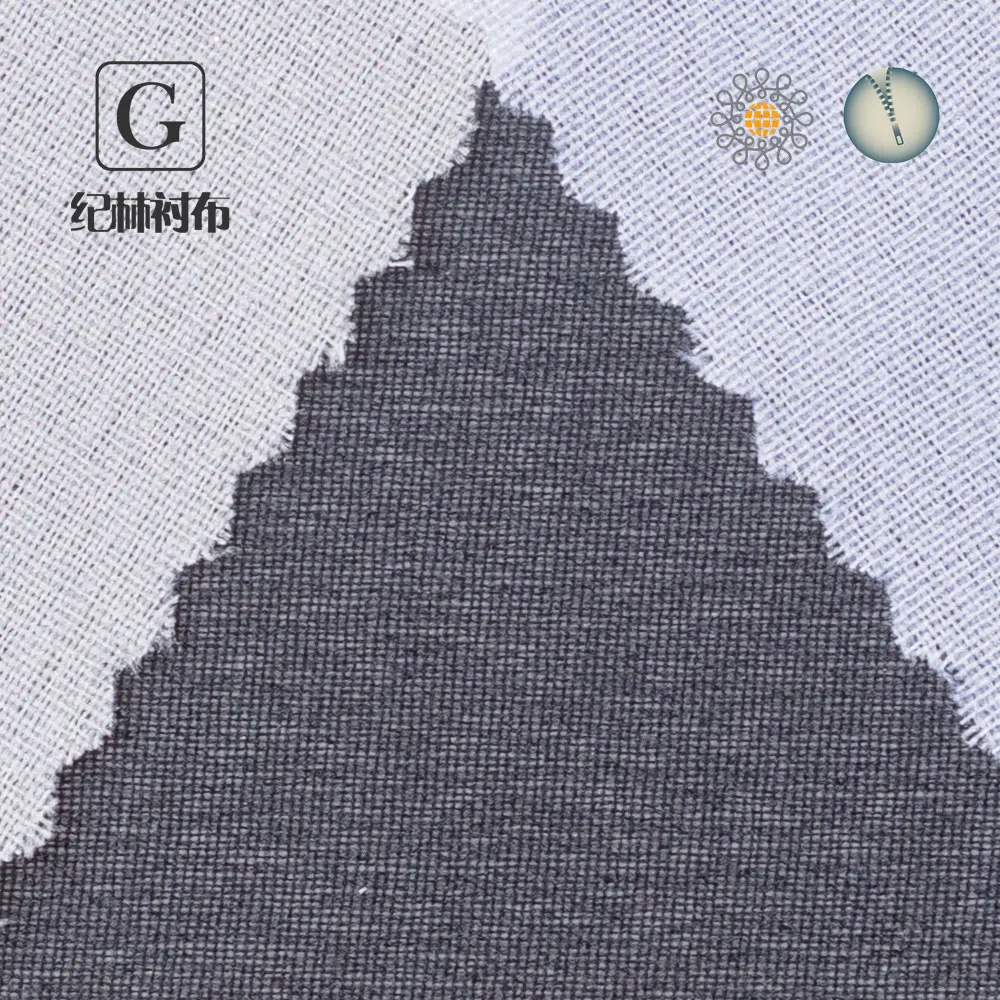 
Shrink-Resistant woven fusible 100% polyester types fabric lining 