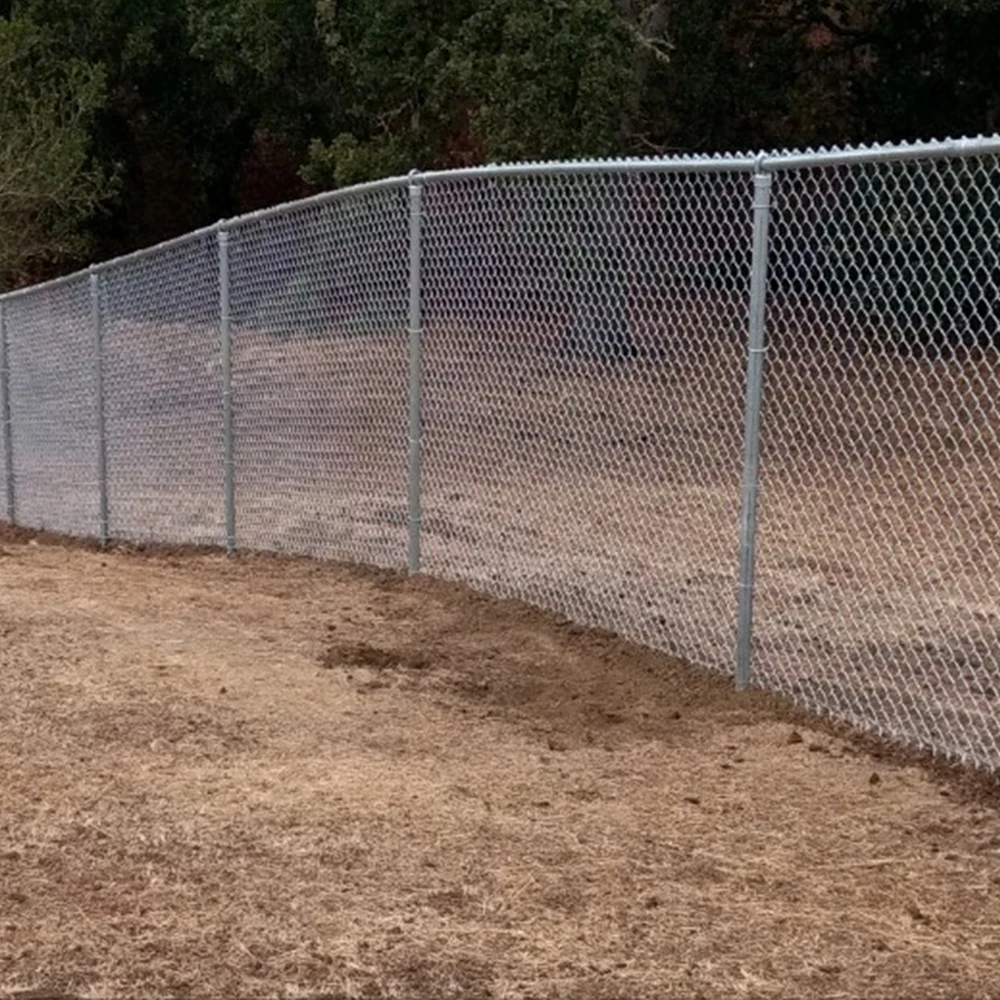 Hot Dipped Galvanized Cyclone Wire Mesh 8 ft Chain Link Fence Roll PVC Chain Link Fence For Philippines