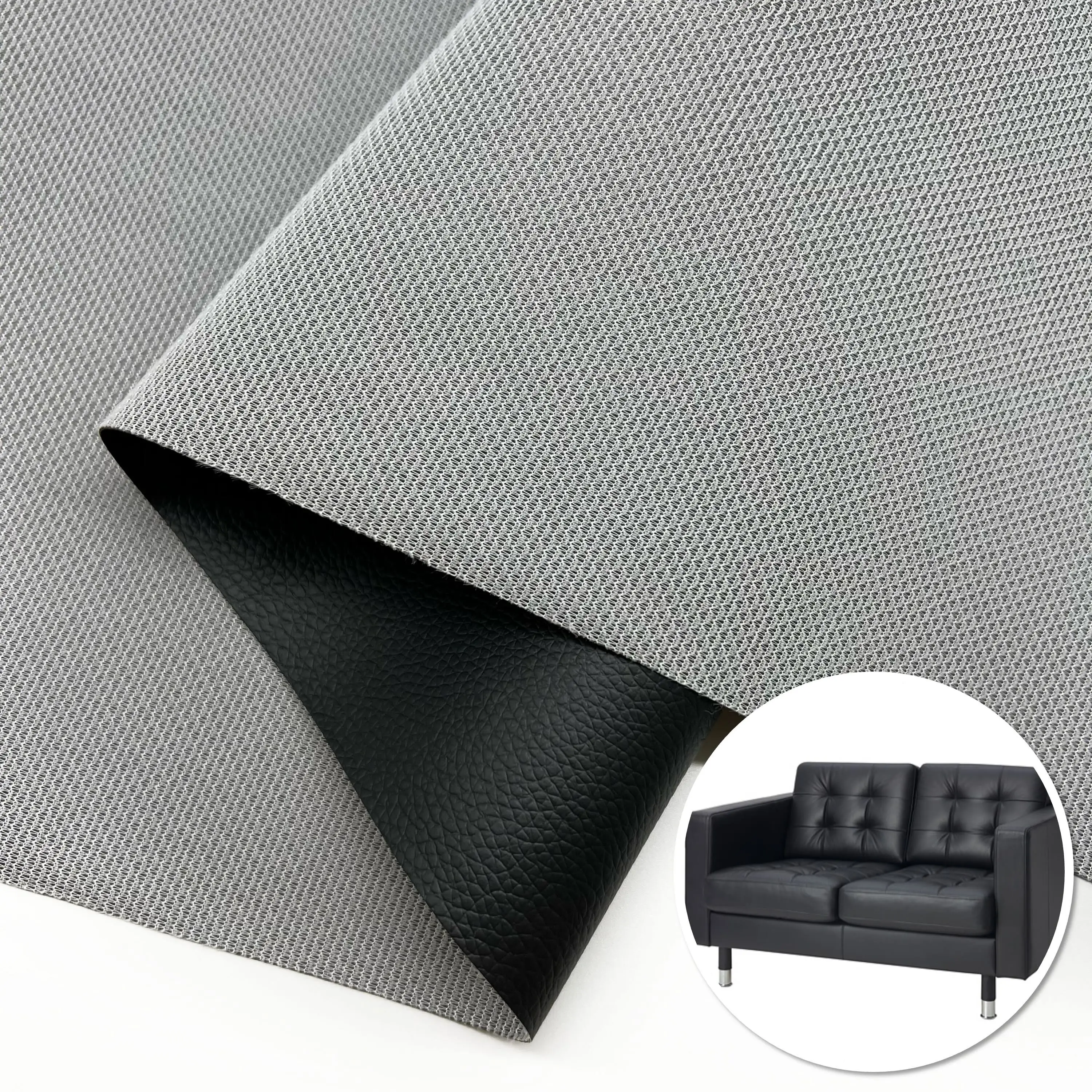 Top Picks Affordable 0.6mm Scratch Resistant Custom Fabric PVC Faux Living Room Furniture Leather for Sofa