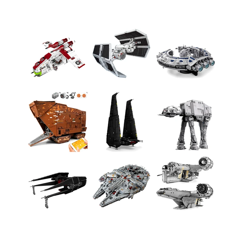 21066 21048 21026 21025 21023 21015 21011 21009 21008 MOULD KING Block Space ship 150+MOC SET building blocks (B-ABCDE)(PA01131)
