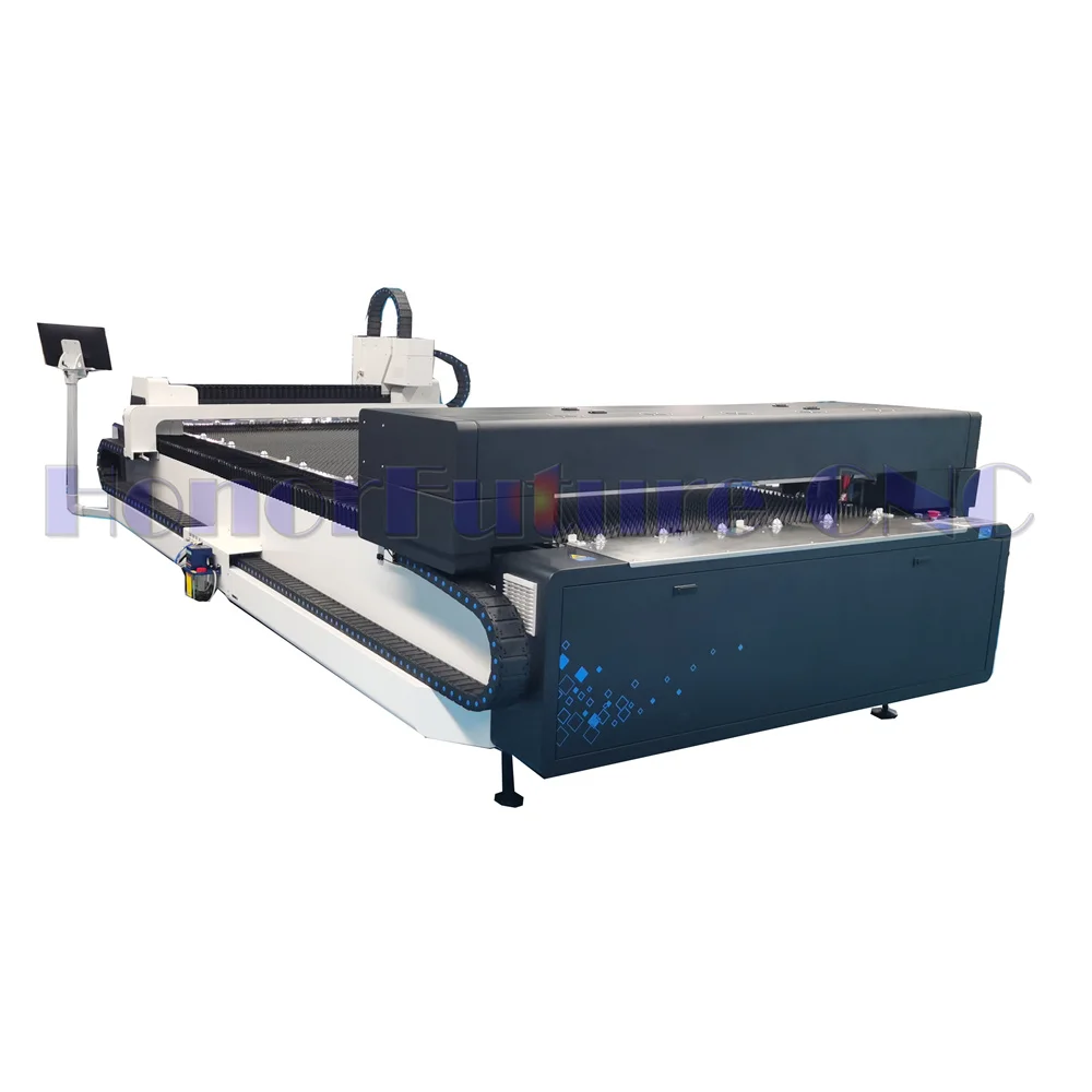 MAX Laser Power Large Format Fiber Laser Cutting Machine And CO2 Laser Engraving Machines Metal And Nonmetal Cutter Hf3015H