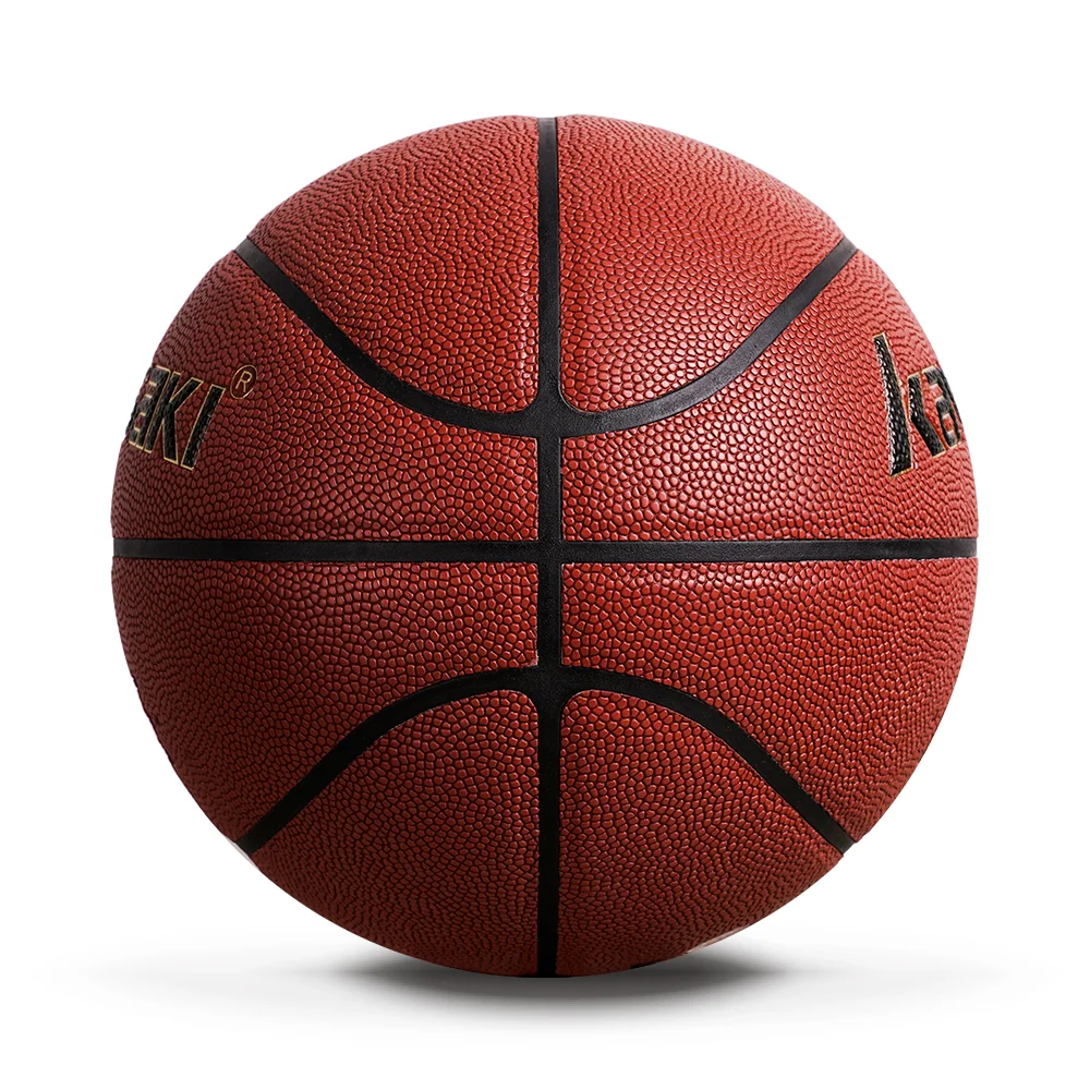 Rushed PU No Logo Basketball Training Basketball Blue China Basketball Ball Size 7