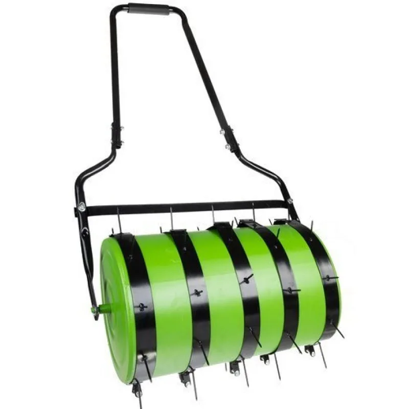 Lawn Aerator Roller Scarifier Rolling Steel Spike Tool Garden Yard Farm