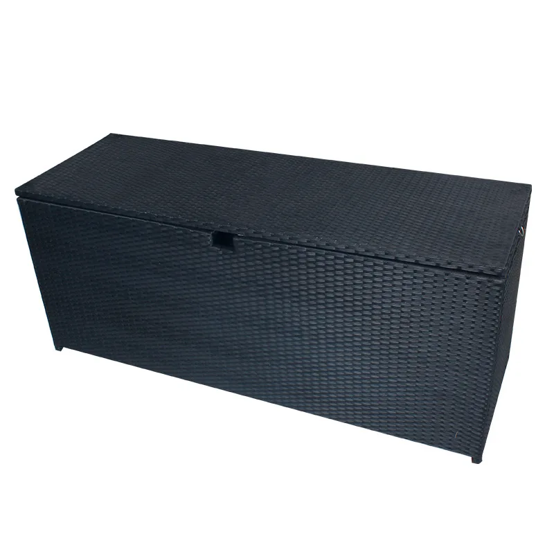 High Quality Outdoor Storage Box Pe Rattan Garden Storage Box Wicker Garden Storage Box Furniture
