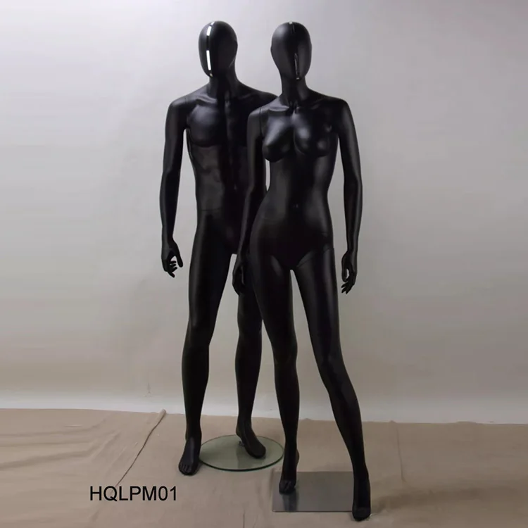  Window Display Fiberglass Mannequin Muscular Black Male Female Egg