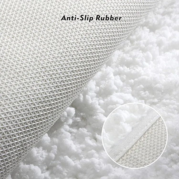 Большой плюшевый ковер с высоким ворсом и микрофибра