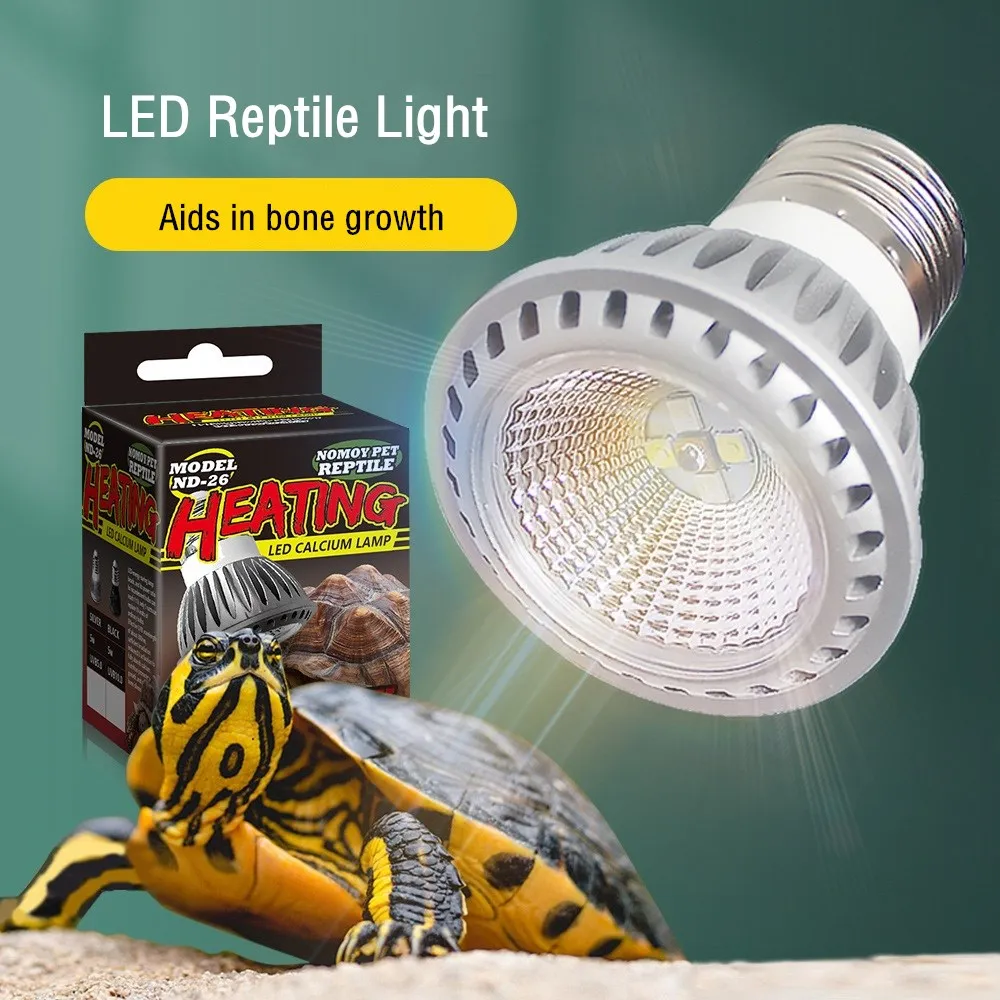 UVA + UVB LED Reptile Light Turtle Basking Platform Full Spectrum Lamp Sunbathe Heat Lamp for Lizard Reptiles and Amphibians