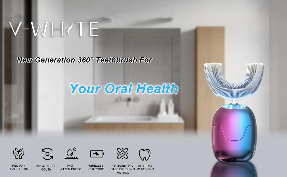 Sterile products clean wave replacement microfiber u shaped toothbrush electric ultrasonic