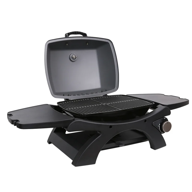 Gas Grill Propane Griddle Portable Tabletop  Regulator & Full Stainless Steel for Outdoor Picnic Camping Trip Tabletop Gas Grill