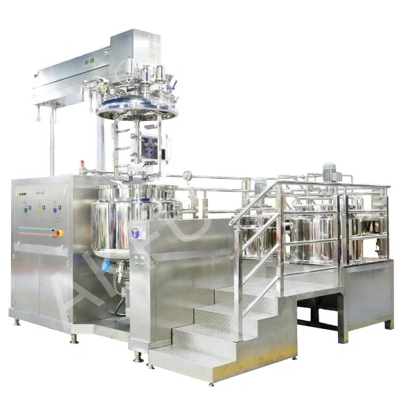 Hair Dye Color Gel Mixer Making Machine High Shear Mixer Vacuum Emulsification Homogenizer Machine For Cream