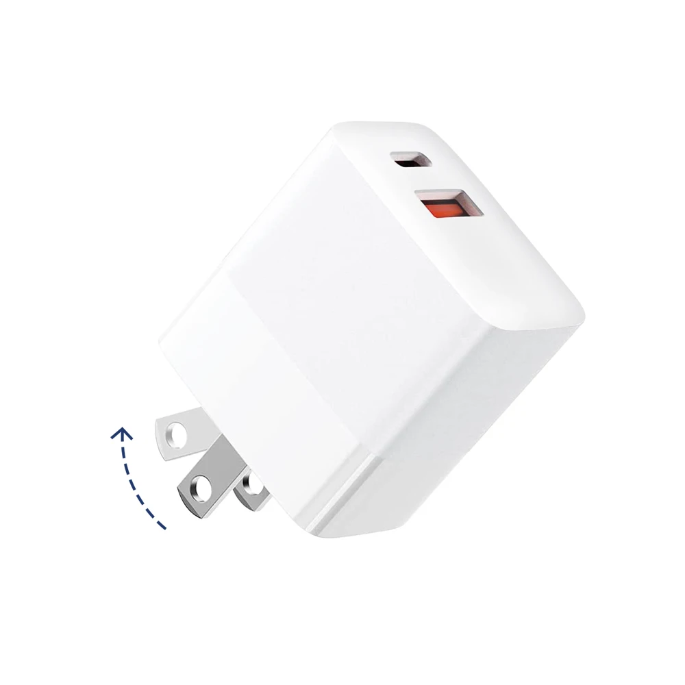 Greatpower Заводская поставка 45 Вт технология GaN PD QC 2 порта дорожное настенное зарядное устройство адаптер складной GaN 45 Вт