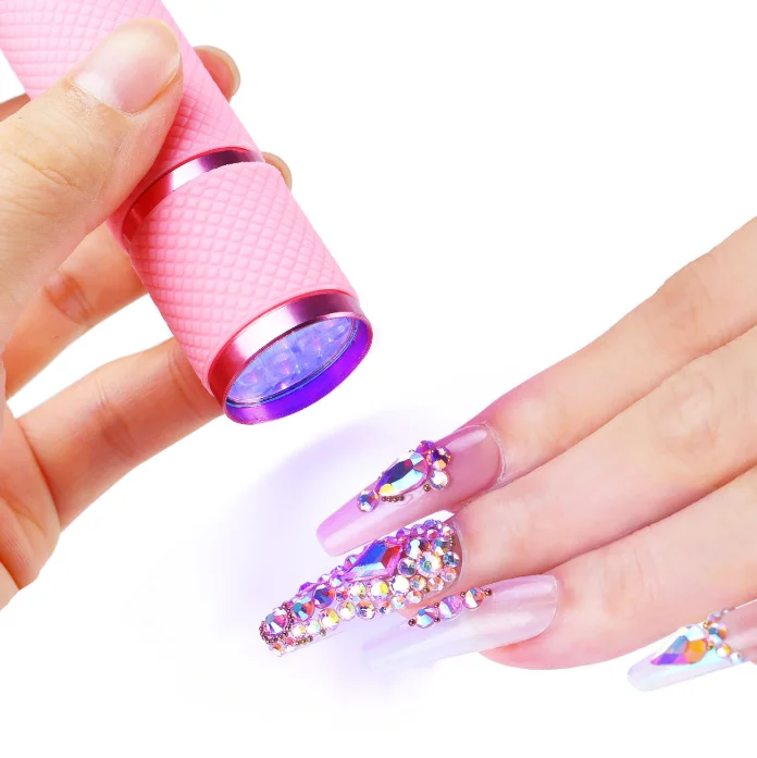 portable uv lamp for curing gel nail polish flashlight mini nail lamp gel dryer