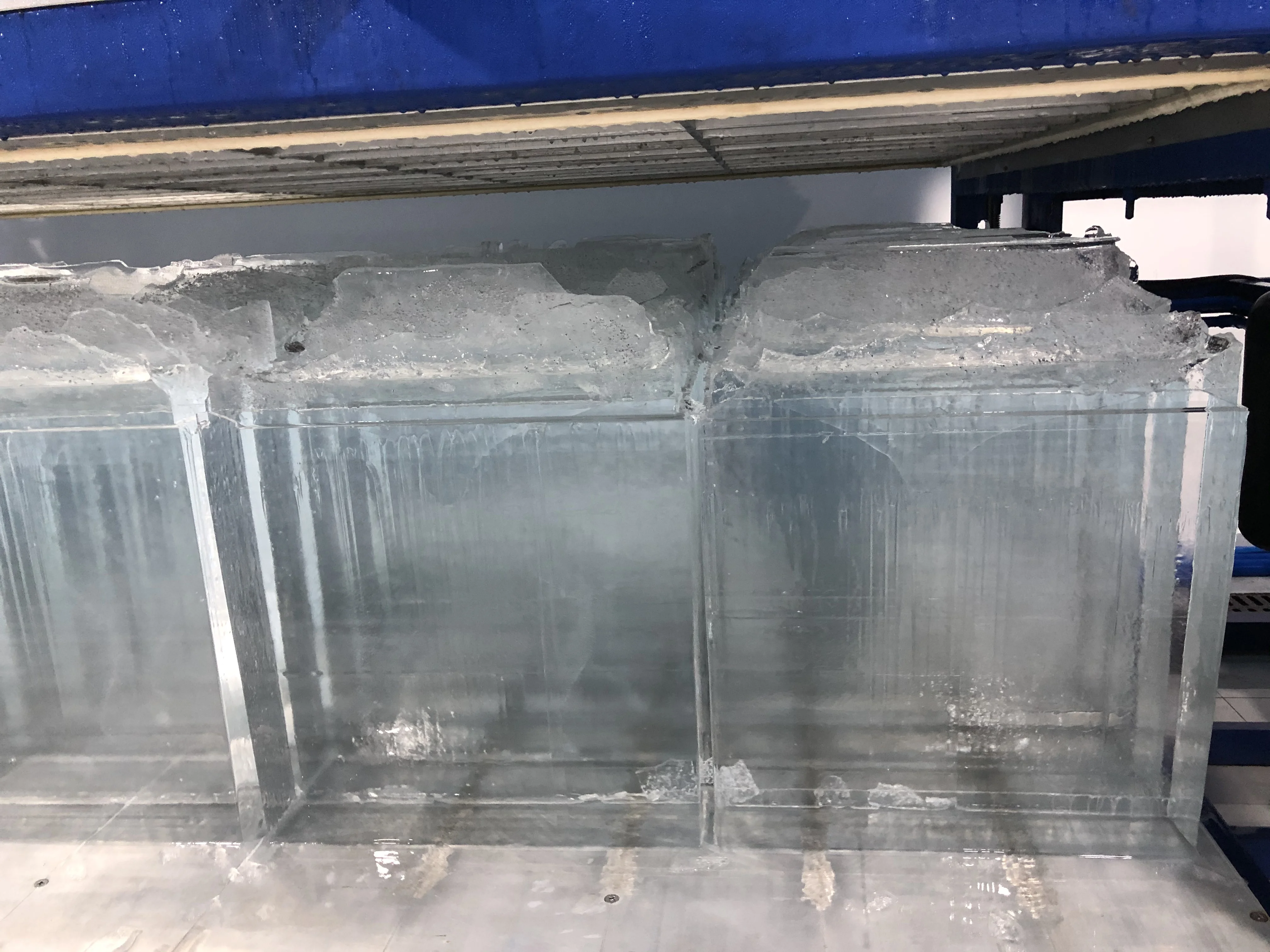 Transparent block ice making machine 3 ton for making clear sphere ice big cube ice