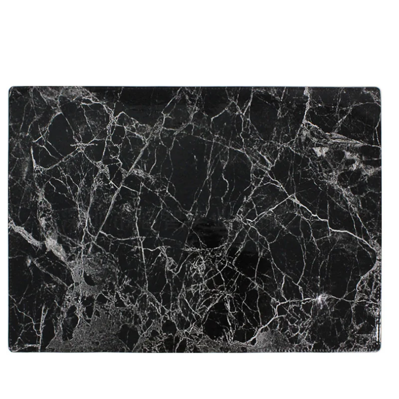 Custom  Double Leather Placemats  Black Place mats Dinner Table Cloth Mat