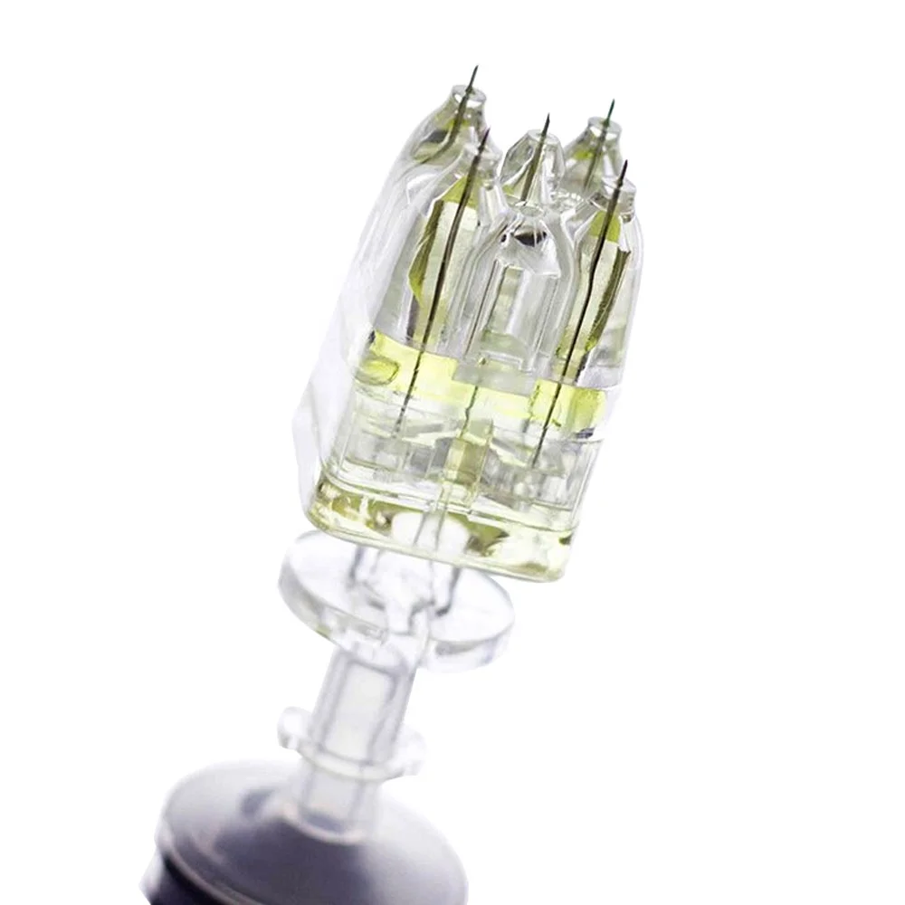 Free Shipping Korea Crystal Multi Needle Mesotherapy Injector Meso Therapy 5 Pins Needle For Beauty Facial Skin Care