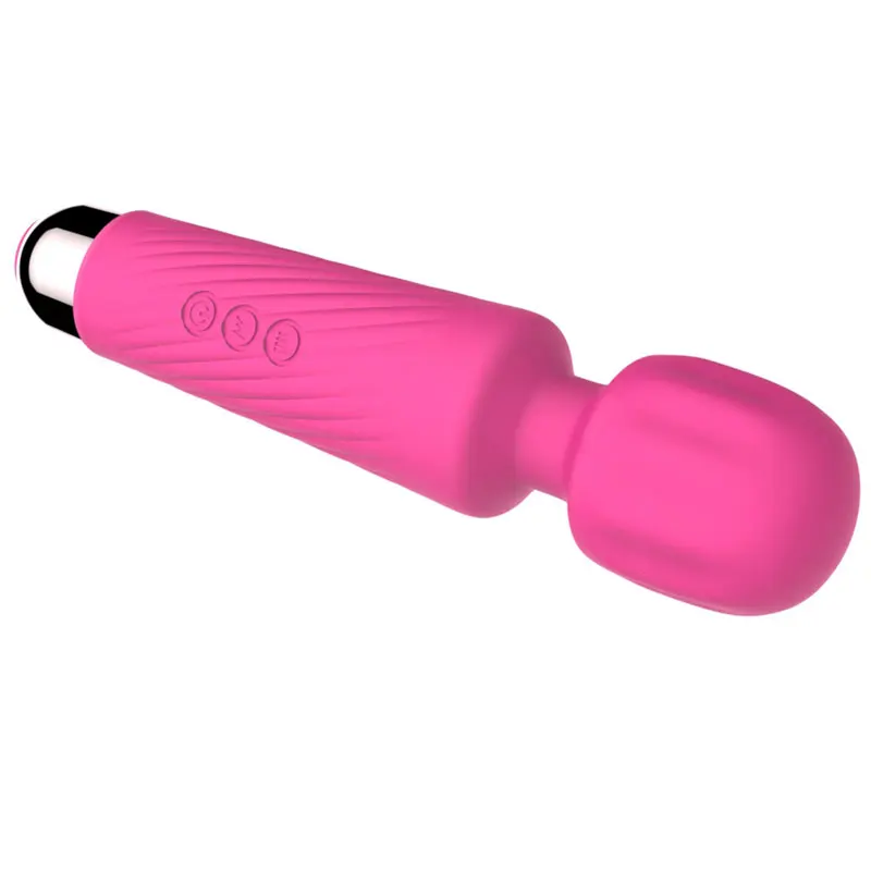 20 Vibrations 8 Speeds Silicone Wand Massager,New Trending USB Rechargeable Portable Handheld Sex Toys For Woman
