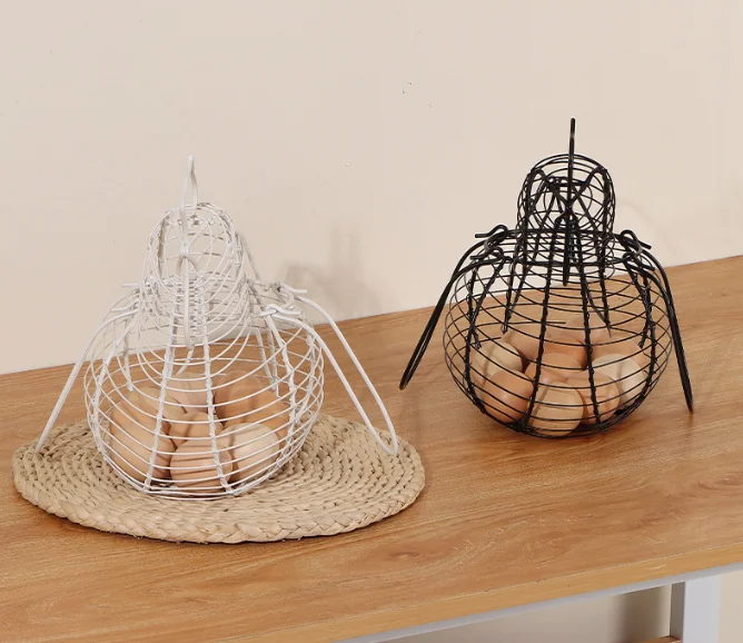 Kitchen Storage Basket Hollow Container for Egg Storage Fruit Egg Cage Household Decorative Container