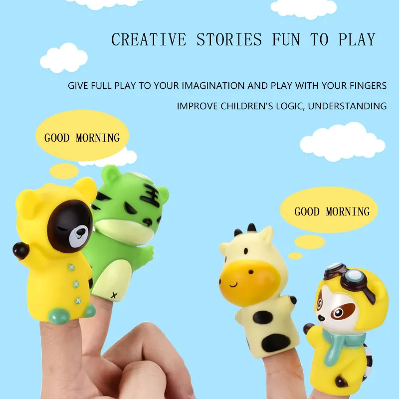 Милая пластиковая мультяшная ручная кукольная детская игрушка с прямым пальцем Лучшая распродажа