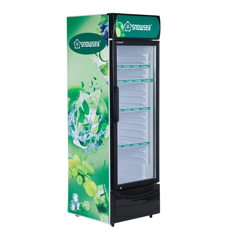 LC-400W snowsea высокого качества со стеклянной дверью верикальная холодильная камера витрина охлаждаемый прилавок-витрина