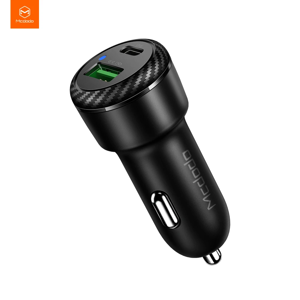 Exw цена акционное портативное автомобильное быстрое зарядное устройство Qc3.0 двойное алюминиевое металлическое автомобильное зарядное устройство 38 Вт простое быстрое автомобильное зарядное устройство Pd