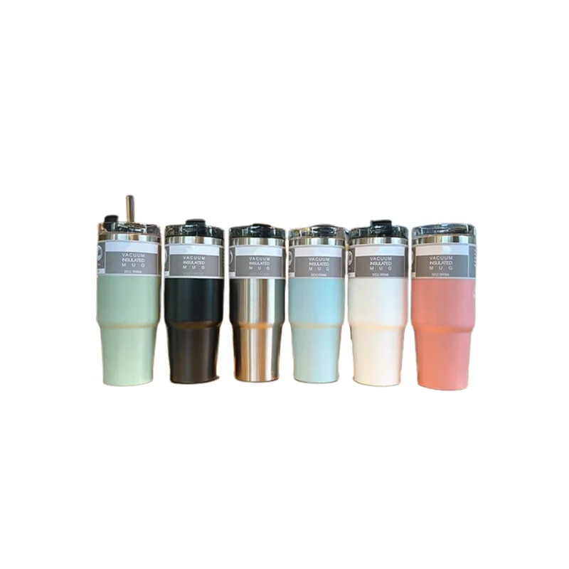 2023 Wholesale Stainless Steel Vacuum Bottle Tumbler Insulated Modern Sport Travel Cup Tyeso Tumblers With Straw
