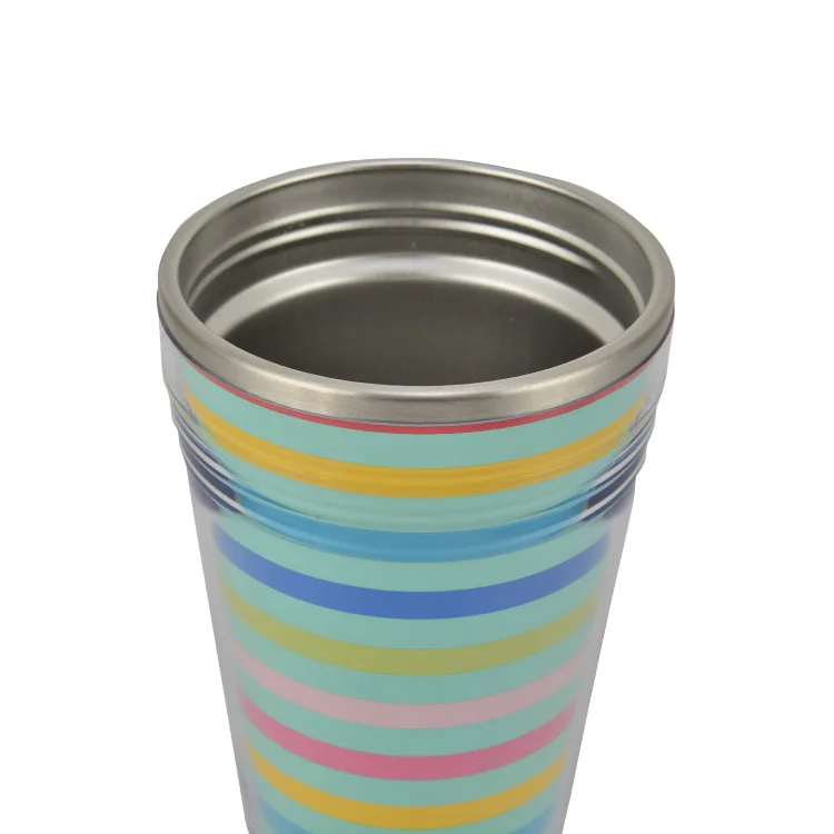 Sports Vacuum Insulated Stainless Steel Cup With Straw And Lid