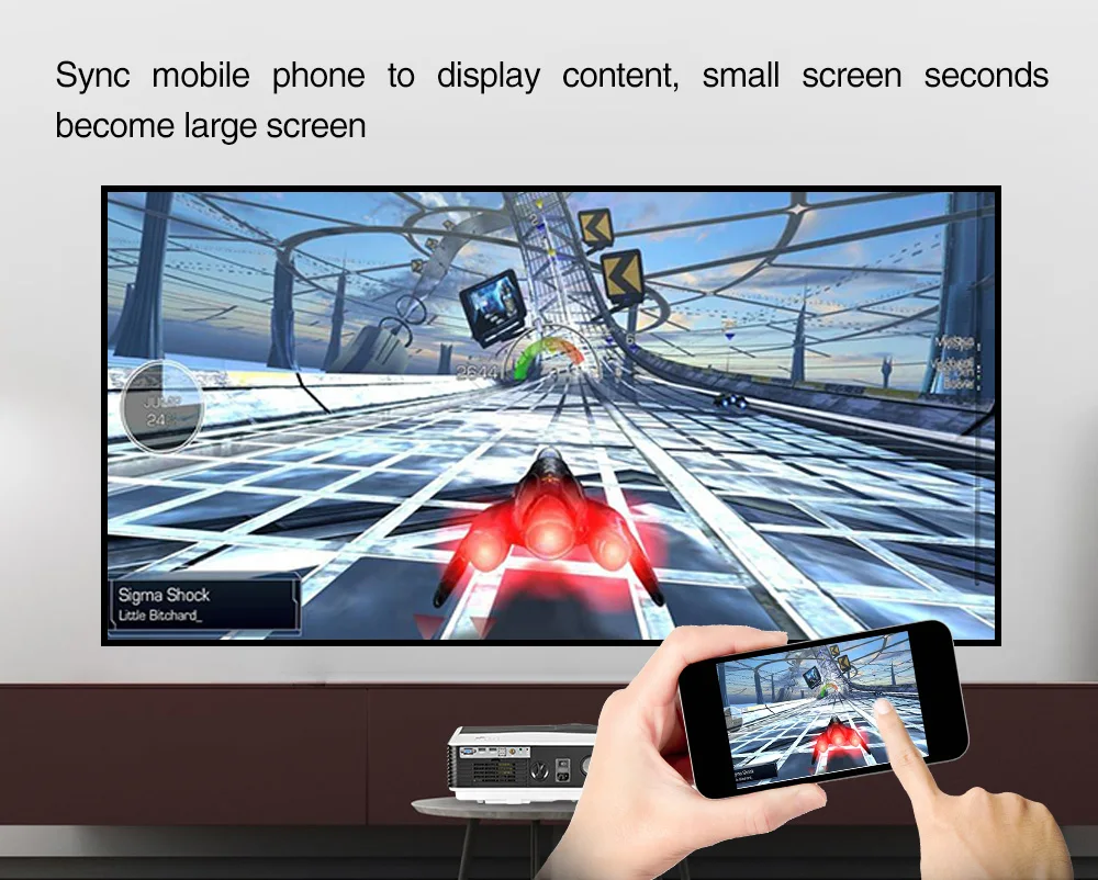 HD видеопроектор 6500 люмен светодиодный кинотеатр проекторы встроенный DVB-T светодиодный видео ТВ проектор