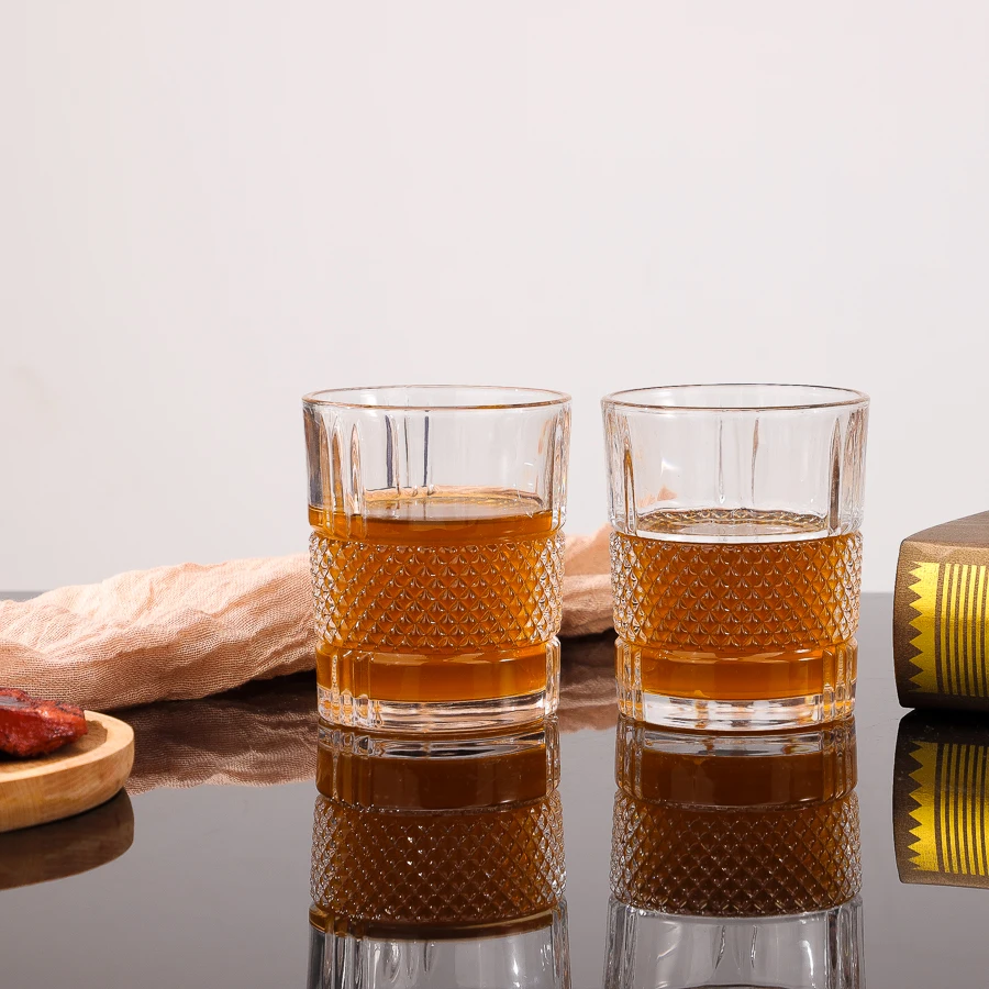 310ml Thick Bottom Tasting Rum Whisky Tequila Brandy Vodka Spirits Liquor Drinking Shot Glass