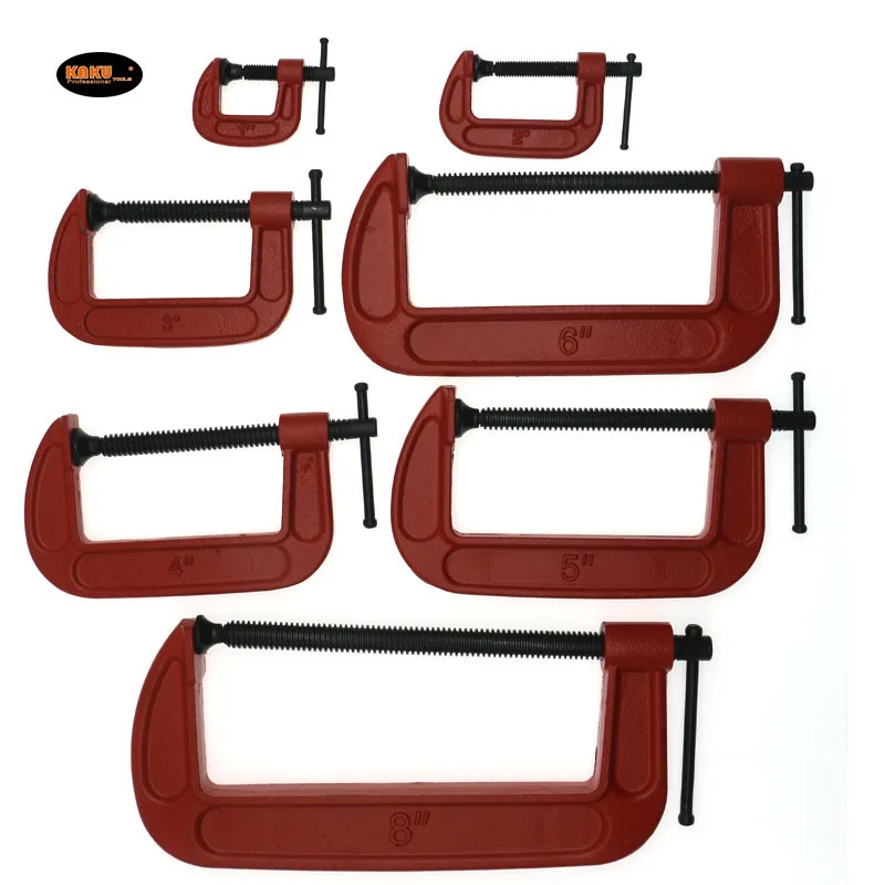 KAKU Portable Heavy Duty Metal Table Tool Forged Carpenter Wood Woodwork Woodworking G Clamp