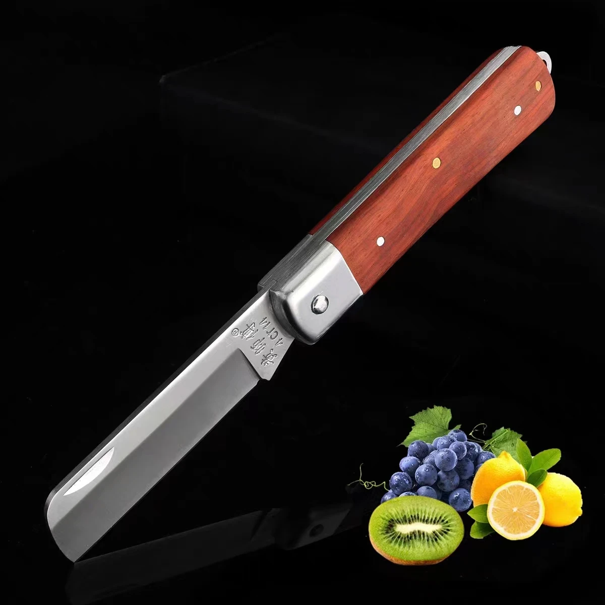 4cr14 Steel Kitchen Fruit Multipurpose Knife Gardening Fruit Tree Flower Grafting Knife Outdoor Folding Pocket Knife