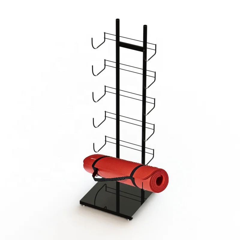 6 -12 Layers Yoga Mat Flooring Display Stand Gym Equipment Yoga Mats Display Rack