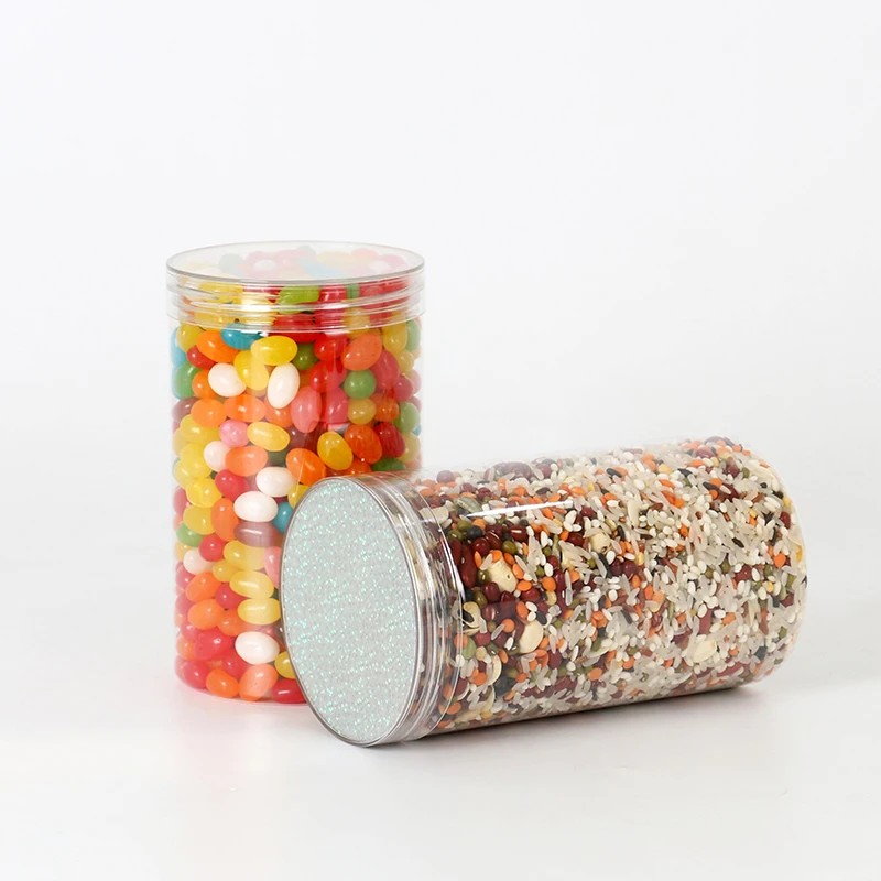 300-900 мл от производителя печенье орехи торт арахисовое масло конфеты рождественские пластиковые банки с крышками пластиковая банка для упаковки пищевых продуктов