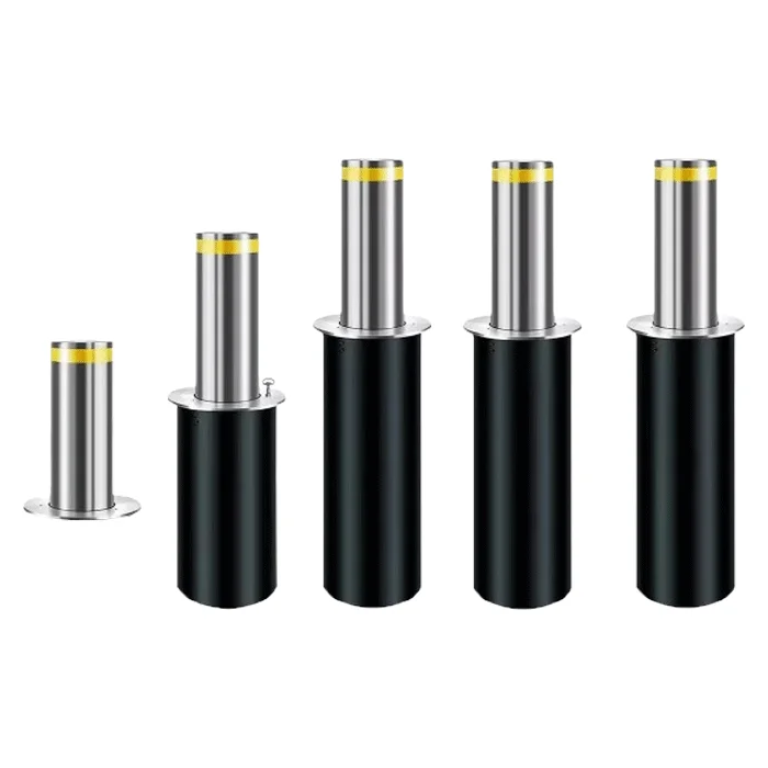 Electric Telescopic Bollard Semi-Automatic Parking Hydraulic Bollards Retractable Barricade Guard Column Warning Posts
