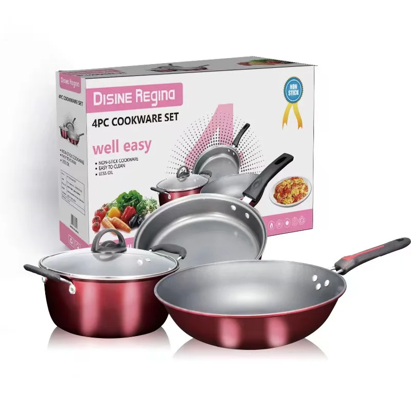 Hot Selling Metal Iron Utensils Kitchen Accessories Set 3pcs Cookware Sets Pot Set