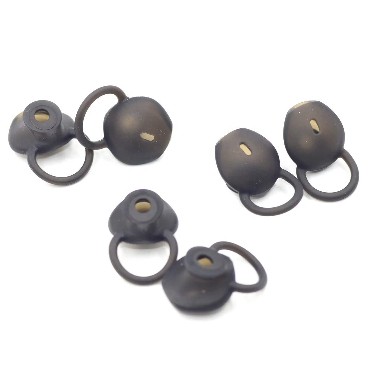 Replacement Black Ear Buds Gel tips silicone ear cushion pads oxygen users for TalkBand B5 B 5 Smart Bracelet Wearable ear pads