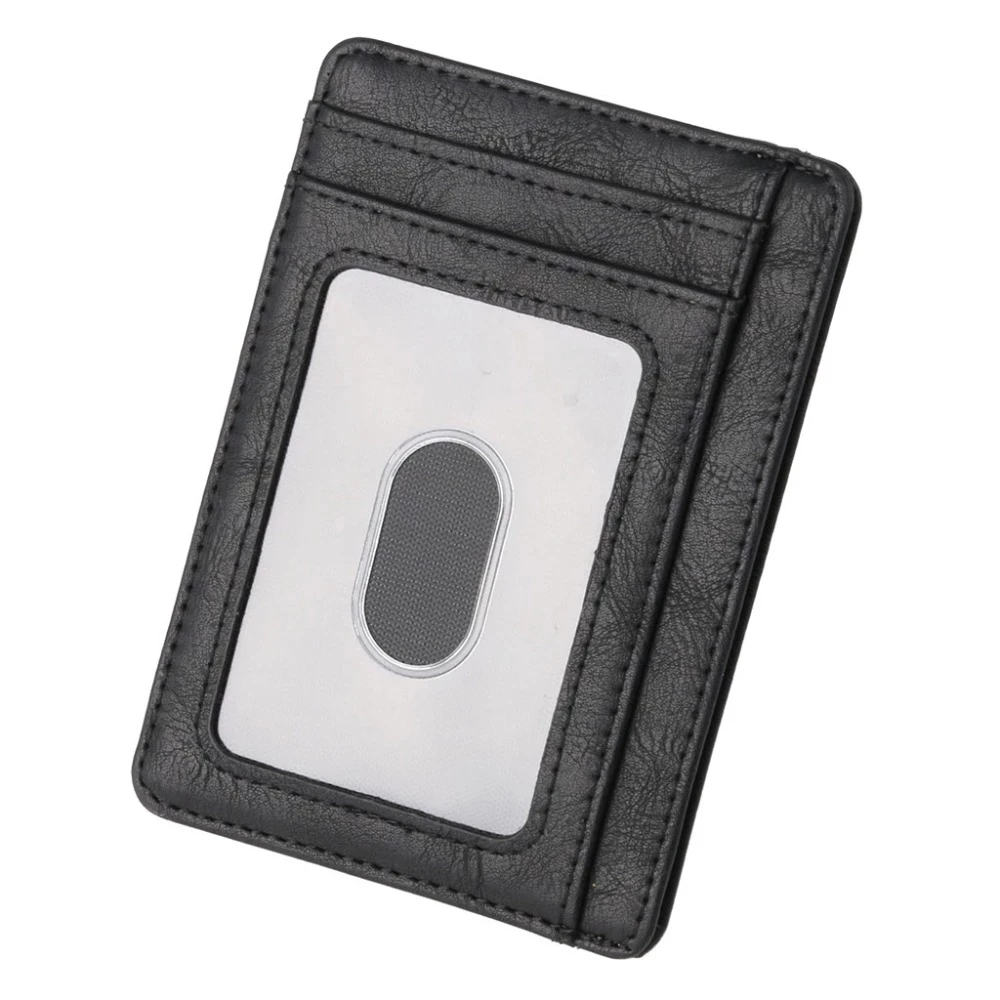 Slim RFID Blocking Leather Wallet Credit ID Card Holder Purse Money Case for Men Women Fashion Bag Business Wallet