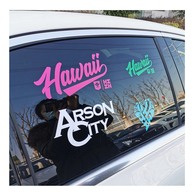 Атмосферостойкий пользовательский стикер окна автомобиля Высокое качество переводная наклейка логотип