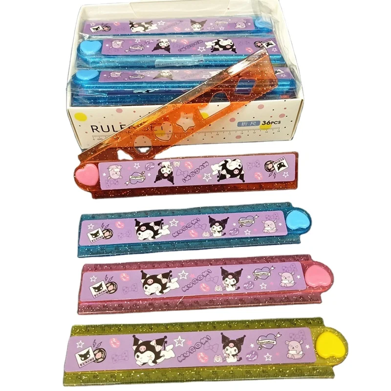 DHFAnimation sanrioed love складная линейка 30 см золотая пудра для рисования куроми Нефритовая Корица измерительная