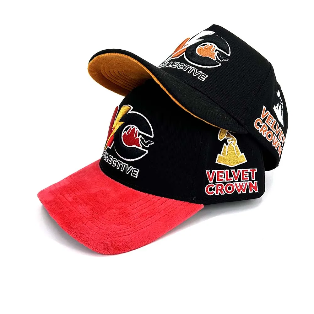 Wholesale Unisex Cotton 3D Embroidery Logo Baseball Cap Hat Custom Gorras ODM OEM Supplier Sports Velvet Baseball Cap