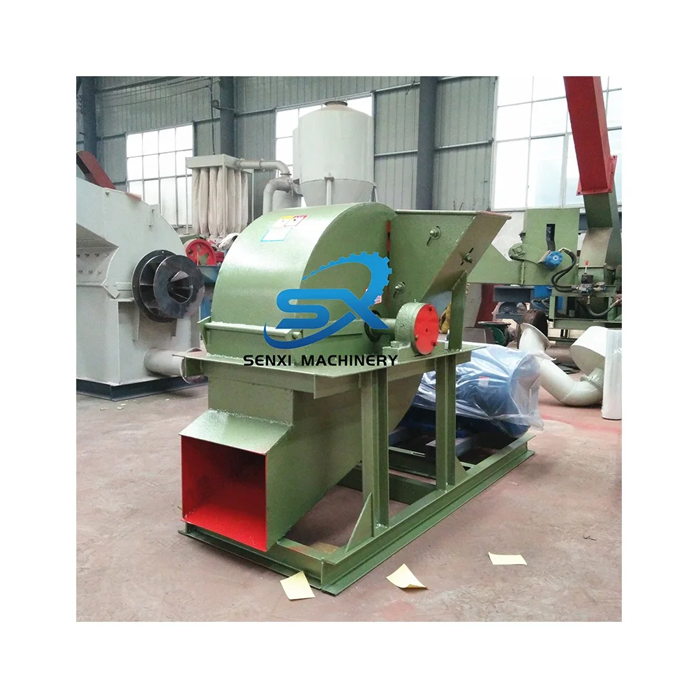 Electrical Branch Wood Chipper Crusher Horizontal Grinder Wood Crusher into Sawdust Wood Hammer Crusher