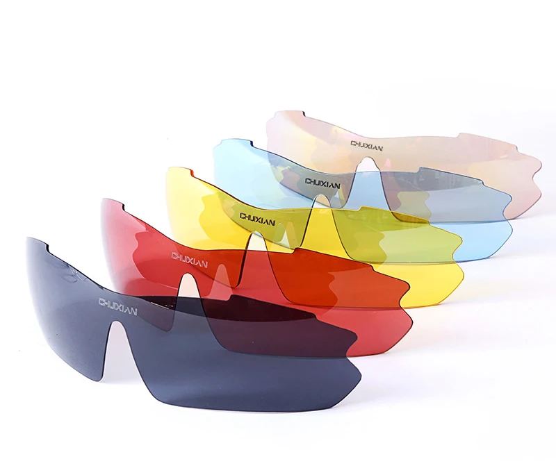 5pcs Fishing sunglasses fishing polarized sunglasses cycling sunglasses unisex sport glasses  men sports  lenses