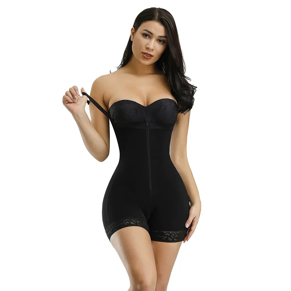 Hot Selling Women Plus Size Slimming Corset Top Waist Trainers And Shape Wear With Zipper Adjustable Compression Garments